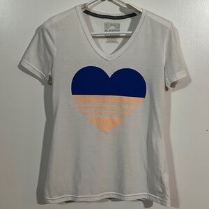 Adidas Heart Womens Tee Shirt Sz M